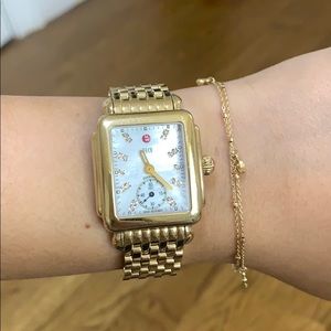 Michele Deco Diamond Dial Watch